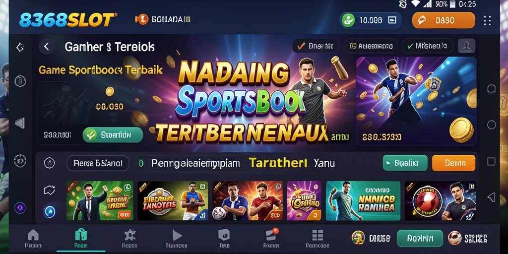 Tampilan menarik dari gameplay Sportsbook di 8368SLOT.