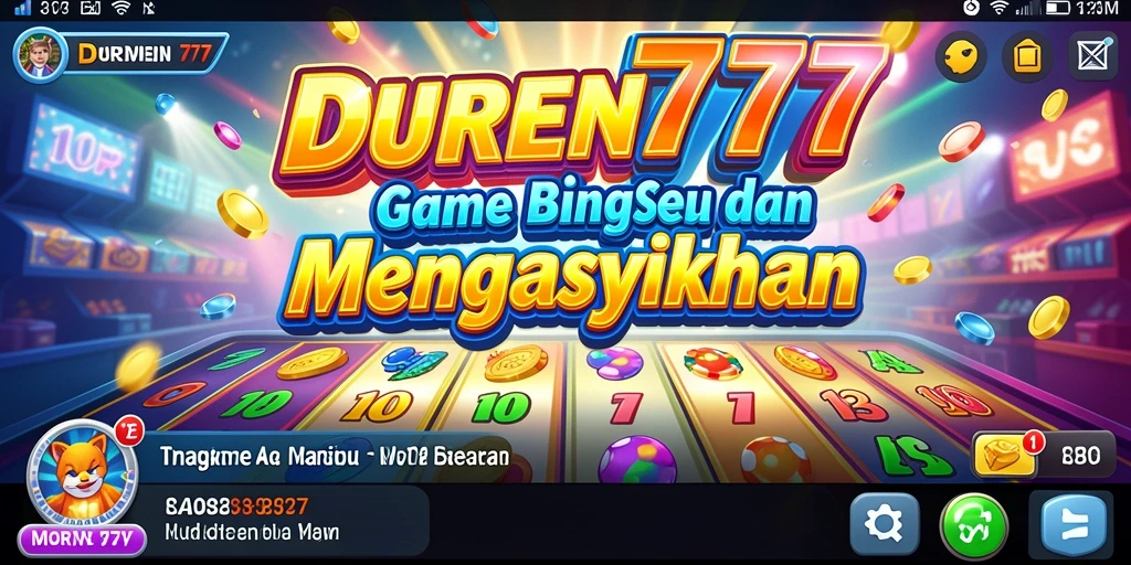 Tampilan gameplay DUREN777 yang menarik saat bermain Bingo.