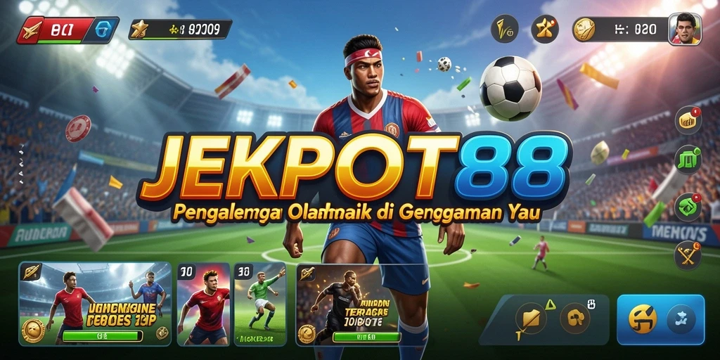 Tampilan gameplay JEKPOT88 dengan aksi seru dalam olahraga.