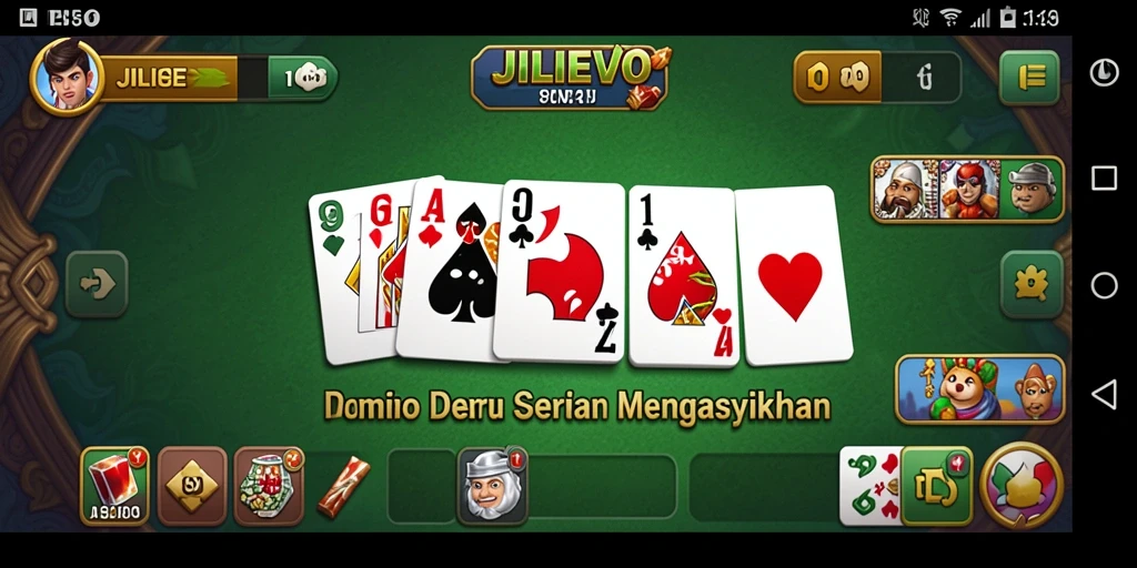 Screenshot gameplay JILIEVO yang memukau dalam permainan Domino.