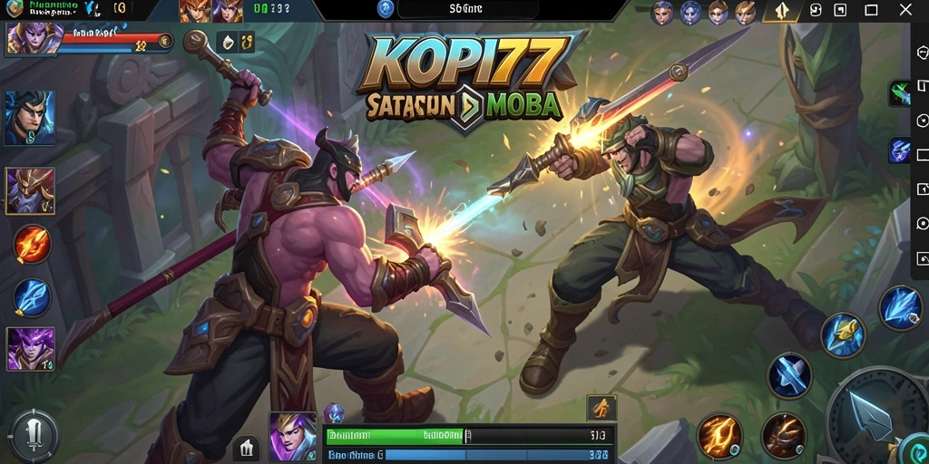 Gameplay KOPI77 yang seru dalam aksi pertarungan tim.