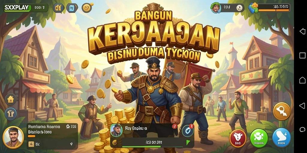 Screenshot gameplay SXXPLAY menunjukkan strategi bisnis yang menarik.